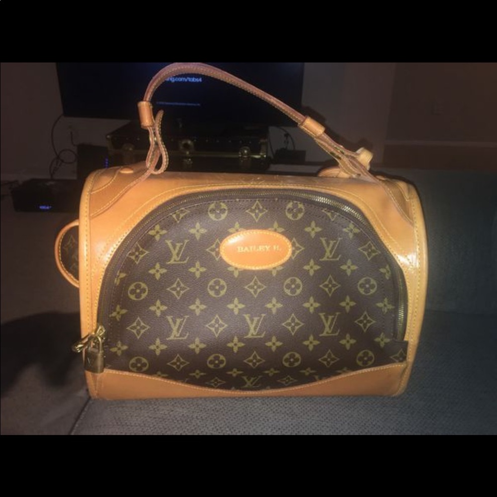 Rare Louis Vuitton dog carrier